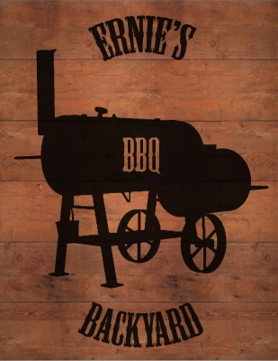Ernie's Backyard BBQ logo